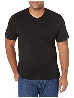 Men's 2-Pack Slim-Fit Short-Sleeve V-Neck Pocket T-Shirt