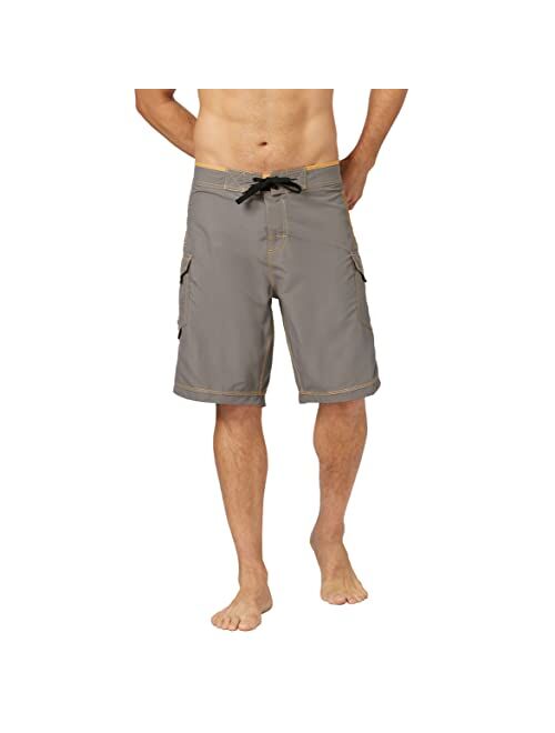 Maui Rippers Mens Board Shorts - Octo Tako | Triple Stitch Quick Dry Mens Swim Trunks