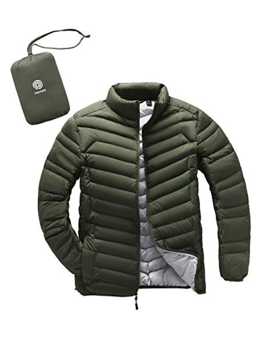 LAPASA Men's Packable Down Jacket Water-Resistant with Zipper Pockets Ultra-Lightweight Winter Outerwear Duck Down-Filled M32