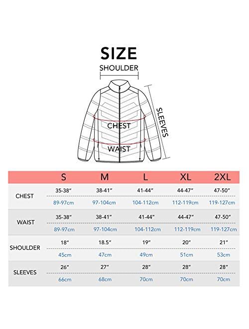 LAPASA Men's Packable Down Jacket Water-Resistant with Zipper Pockets Ultra-Lightweight Winter Outerwear Duck Down-Filled M32