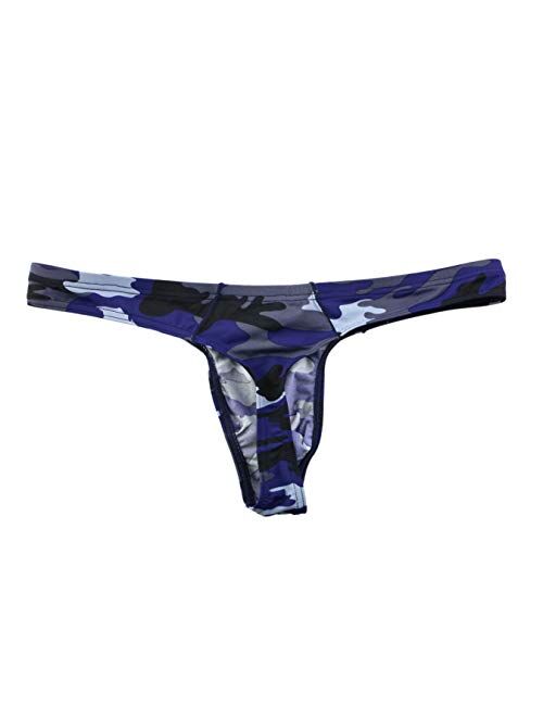 MuscleMate UltraFit Men's Camouflage Thong Underwear, Hot Men's Thong G-String Undie