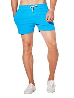 JackieLove Men's Sweat Gym Lounge Running Workout Athletic Joggers Shorts