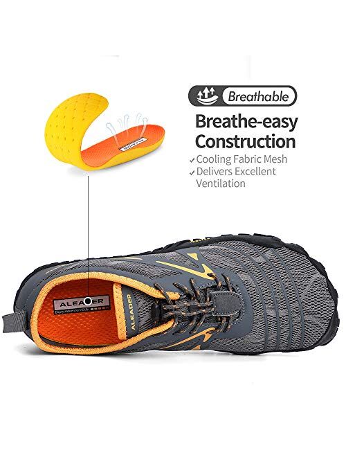 ALEADER Men's Minimalist Trail Running Shoes Barefoot | Wide Toe | Zero Drop