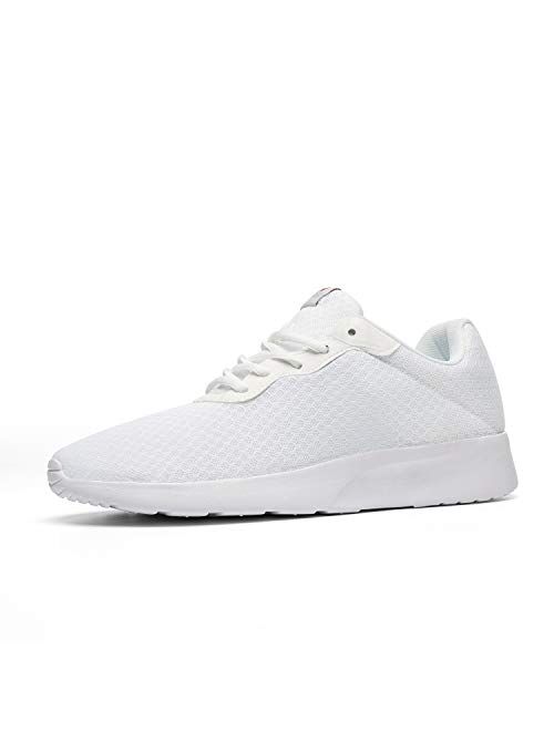 AONVOGE Mens Gym Running Shoes Lightweight Breathable 3D Mesh Athletic Tennis Sneakers