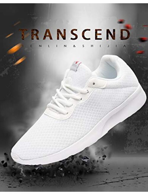 AONVOGE Mens Gym Running Shoes Lightweight Breathable 3D Mesh Athletic Tennis Sneakers