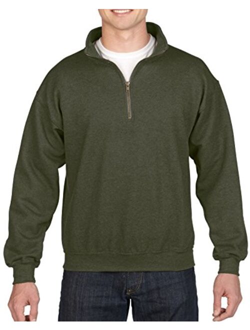 Gildan Men's Fleece Quarter Zip Cadet Collar Sweatshirt