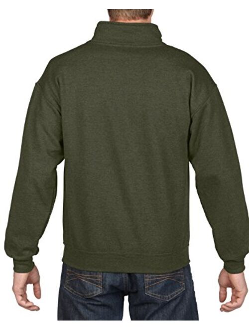 Gildan Men's Fleece Quarter Zip Cadet Collar Sweatshirt