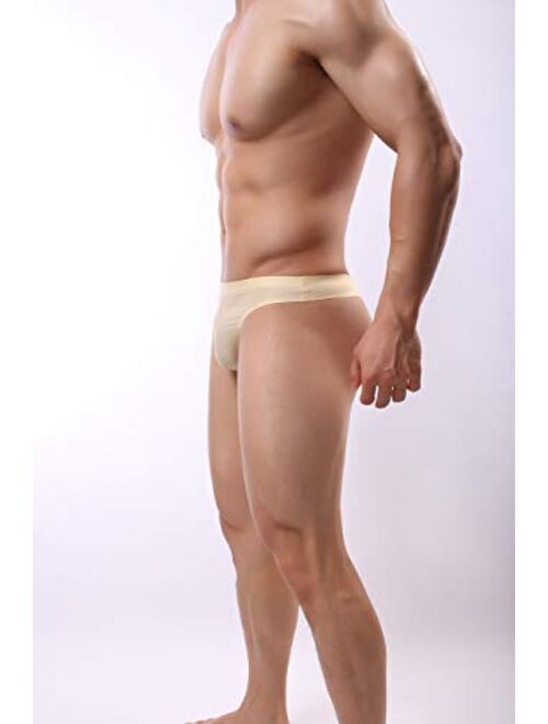 Men's Seamless Underwear Invisible No Show Thong PU809
