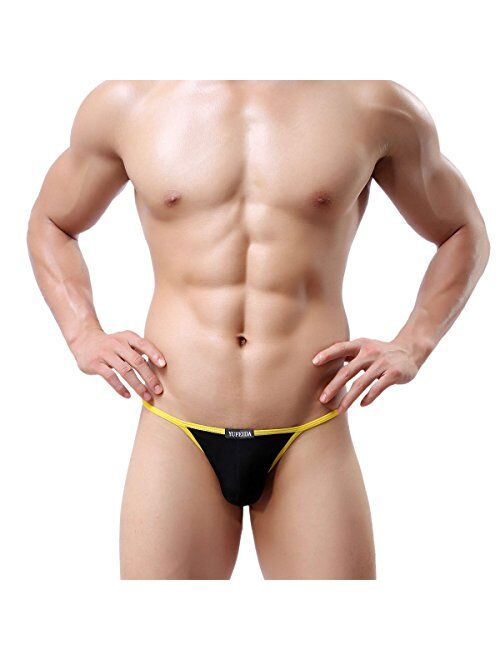Men's Modal Comfortable G-string Thongs Sexy Low Rise Bikini Briefs Underwear