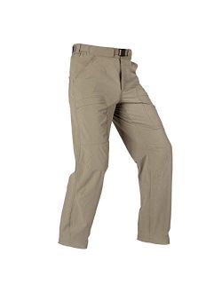 Men's Outdoor Cargo Hiking Pants Lightweight Waterproof Quick Dry Tactical Pants Nylon Spandex