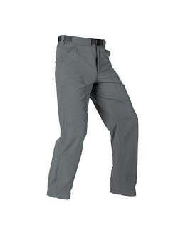 Men's Outdoor Cargo Hiking Pants Lightweight Waterproof Quick Dry Tactical Pants Nylon Spandex