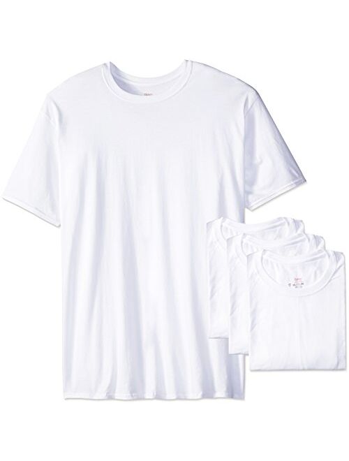Hanes Ultimate Men's Big and Tall Man FreshIQ Crew Neck Tee- 4 Pack