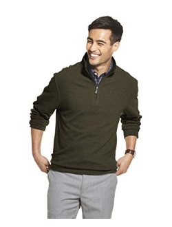 Men's Slim Fit Never Tuck Long Sleeve 1/4 Zip Solid