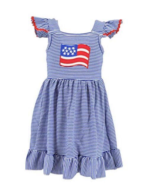 Unique Baby Girls 4th of July American Flag Dress