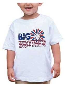 7 ate 9 Apparel Boy's Big Brother 4th of July T-Shirt