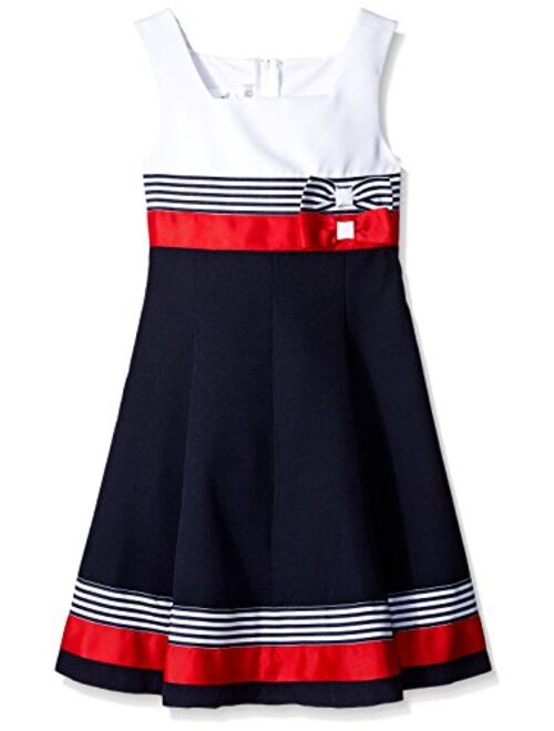 Bonnie Jean Girls' Big Colorblock Poplin Dress
