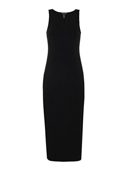 Eileen Fisher Scoop Neck Full-Length Dress in Viscose Jersey