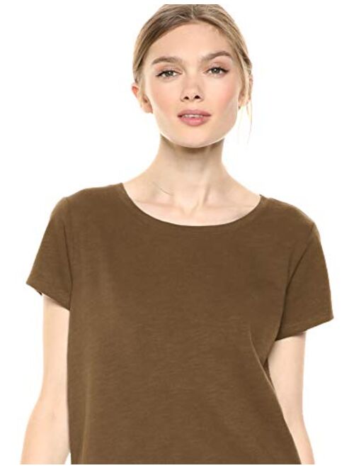 Amazon Brand - Daily Ritual Women's Lived-in Cotton Crewneck T-Shirt Dress