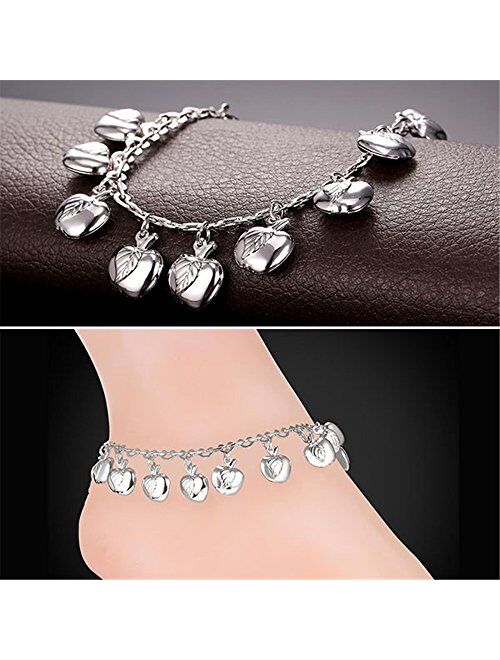 U7 Fashion Foot Jewelry Pineapple Charm Link Chain Bracelet Anklet