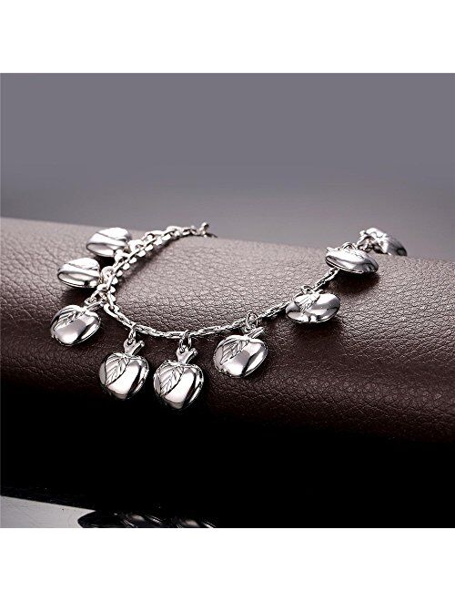 U7 Fashion Foot Jewelry Pineapple Charm Link Chain Bracelet Anklet