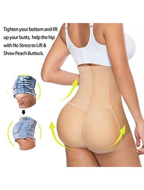 Gotoly Women Butt Lifter Shapewear Panties Waist Trainer Body Shaper Hi-Waist Tummy Control Slim Smooth Panty
