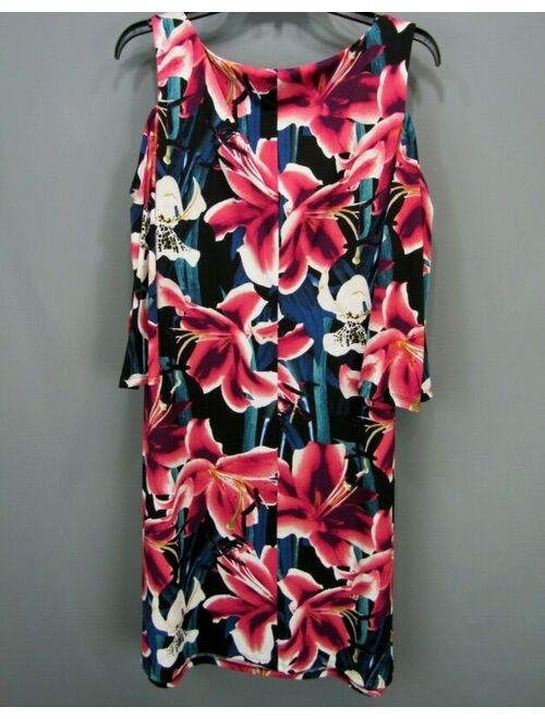 Connected Cold-Shoulder Floral Dress MSRP $69 Size 12 # 21B 271 NEW