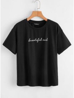 Letter Graphic Tee