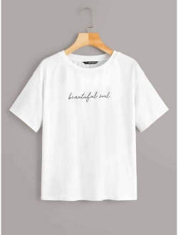 Letter Graphic Tee