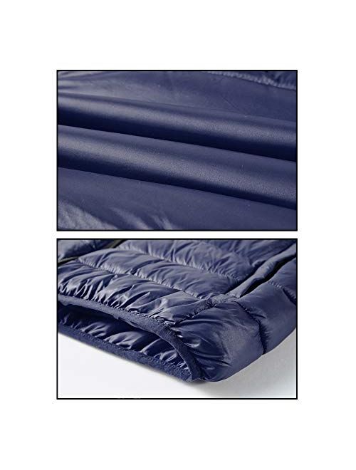 Heihuohua Men's Warm Puffer Vest Outdoor Lightweight Padded Thick Vest