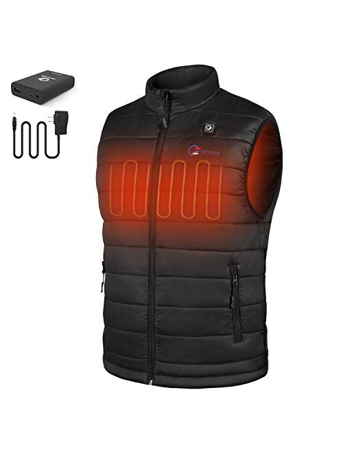 DC OUTCOOL Men's Heated Vest Light Weight Heating Vest for Men (Type:NMJ1904)