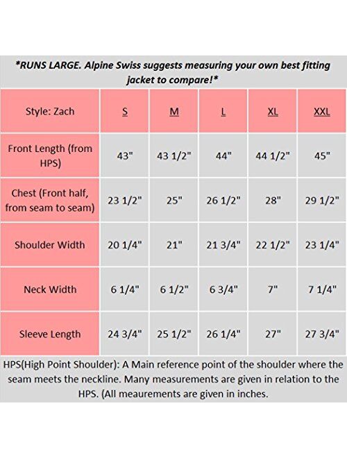 Alpine Swiss Zach Mens Overcoat Wool Trench Coat Knee Length Runs Large