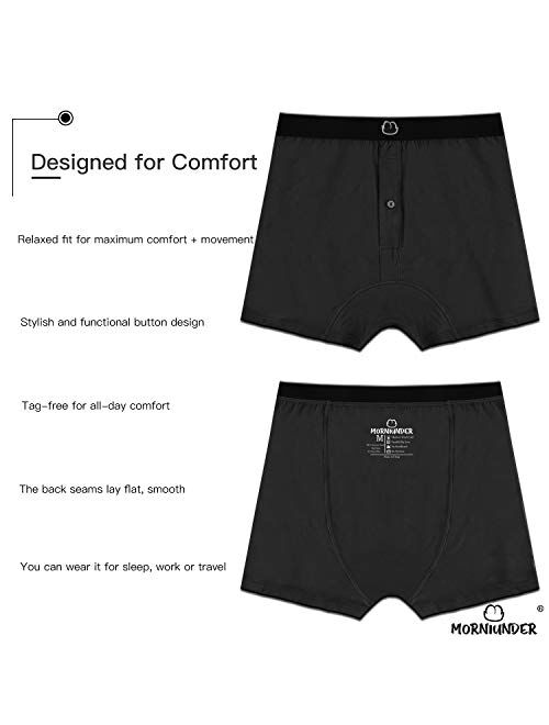 Bamboo Mens Boxers for Men Underwear Shorts - Soft Loose Comfortable Breathable