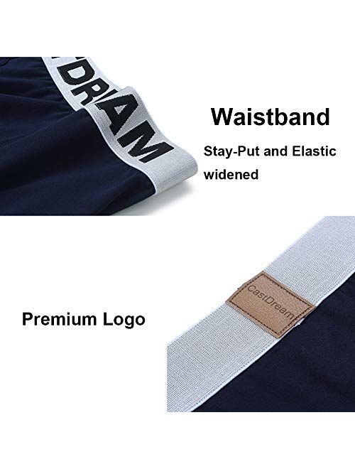 Bamboo Mens Boxer Briefs, Premium Underwear Seamless Breathable Ultra-Soft Wicking Comfort Waistband 1 3 4 Pack