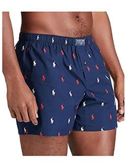 Polo Player Woven Boxer (X-Large, Navy/Red & White Ponies)