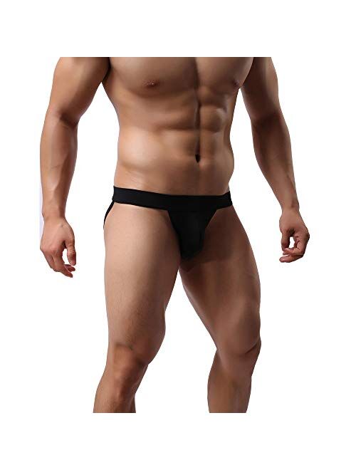Yundobop Men's Jockstrap Athletic Supporter Elastic Waistband Briefs Underwear