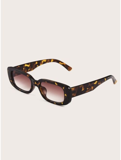 Shein Leopard Frame Sunglasses