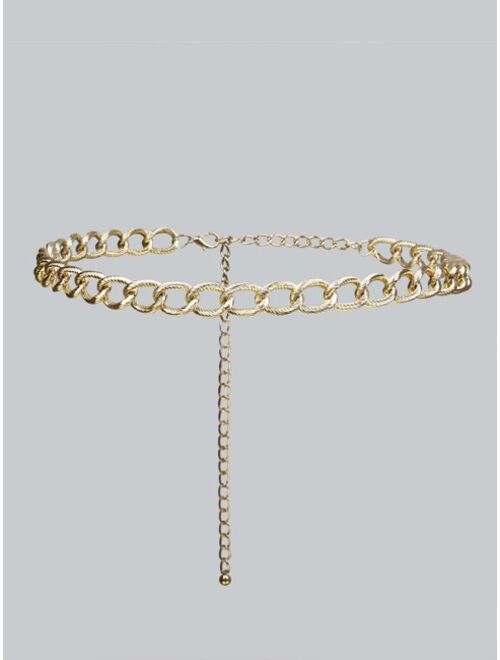 Metallic Waist Chain Belt