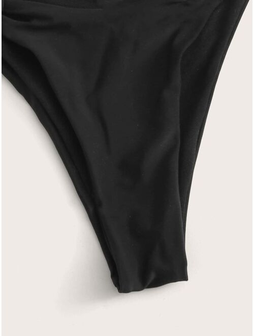 Shein Chain Linked Triangle Bikini Swimsuit