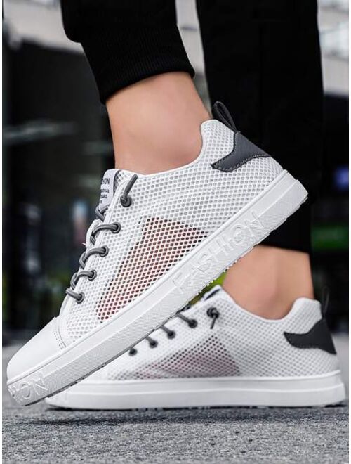 Shein Men Lace-up Front Mesh Sneakers