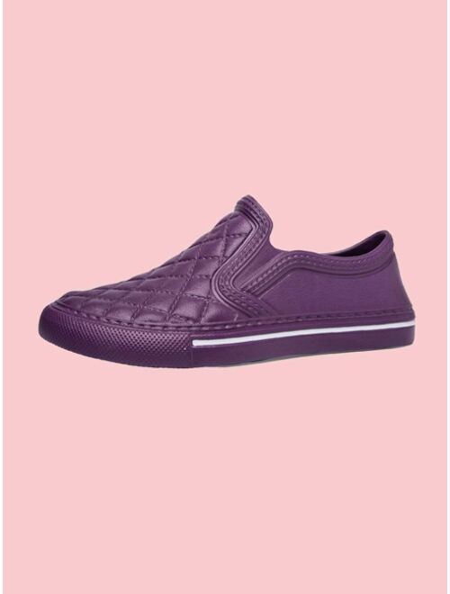 Men Quilted Slip On Sneakers