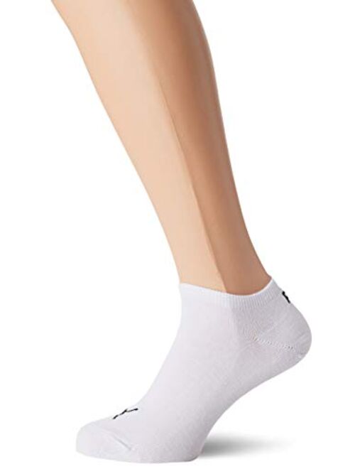 Puma Men's & Women's 3 Pair Invisible Sneaker Socks 6.5-8.5 White 2