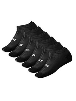 Men's Six-pack of No-show Socks - Black - Shoe: 6-12 - 12 Pairs
