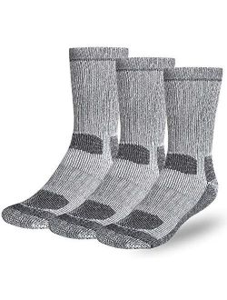 Premium Merino Wool Hiking Socks Outdoor Trail Crew Socks 3 Pairs