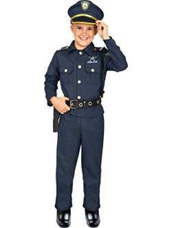Kangaroo's Deluxe Boys Police Costume for Kids