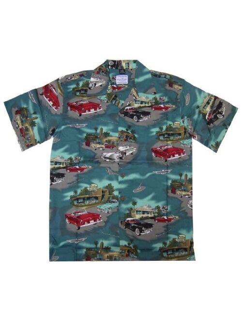 David Carey Ford T-Bird Thunderbird '55 '56 '57 Hawaiian Camp Shirt