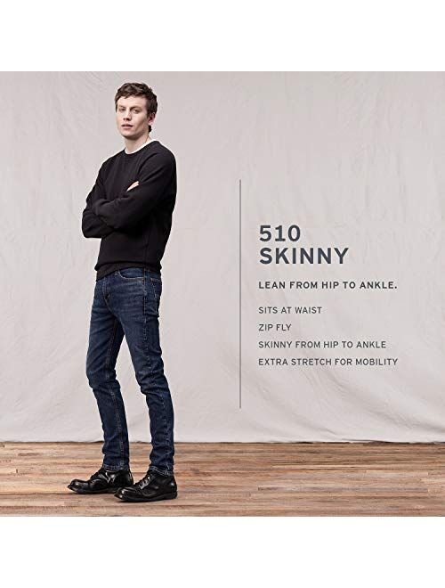 Levi's Men's 510 Skinny Fit Jean, Nevermind, 32x30
