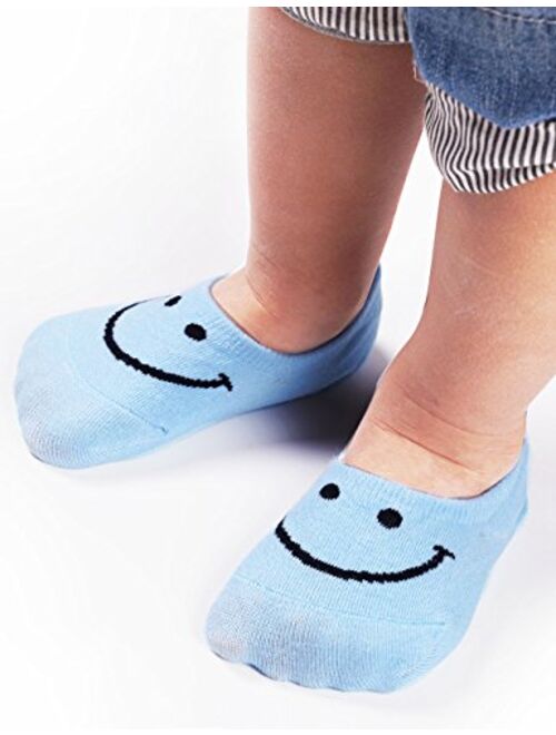 BabaMate 6 Pairs Baby Toddler Kids Cute Fashion Cotton No Show Socks for Boys and Girls