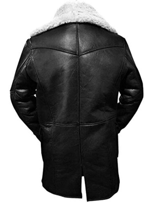 LP-FACON Mens Cosplay Hero Star Costume Leather Trench Coat Winter Collection
