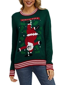 Sovoyontee Women's Cute Funny Hilarious Ugly Christmas Sweater