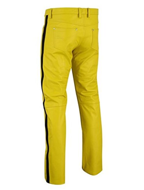 Spazeup Freddie Mercury Yellow Wembley Faux Leather Jacket